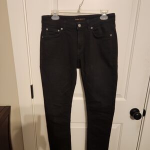 Nudie Jeans Men's Black Skinny Jeans
